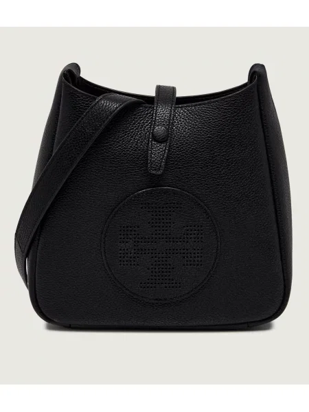 TORY BURCH De piele geantă poștaș Miller Swing negru
