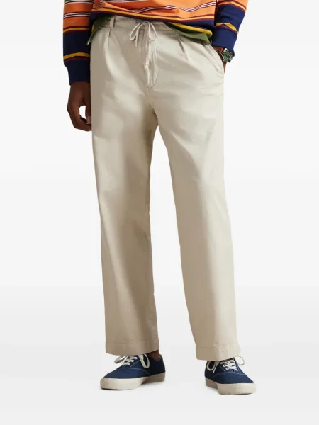 Ριγέ δερμάτινος κάλτσες Polo Ralph Lauren με κορδόνι μαύρο