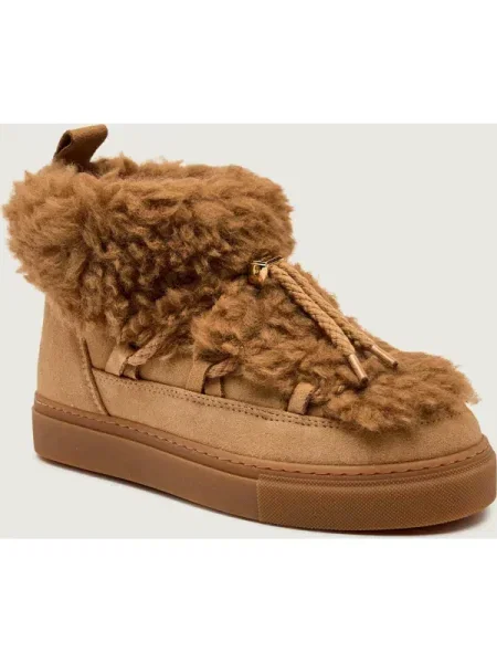 INUIKII Bocanci TEDDY LOW | shearling | zamsz bej