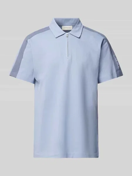 Koszulka polo z detalem z logo Calvin Klein Jeans