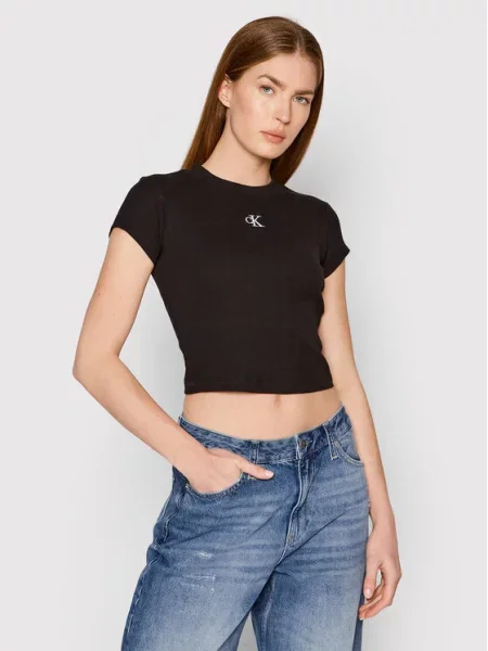Calvin Klein Jeans Marškinėliai juoda