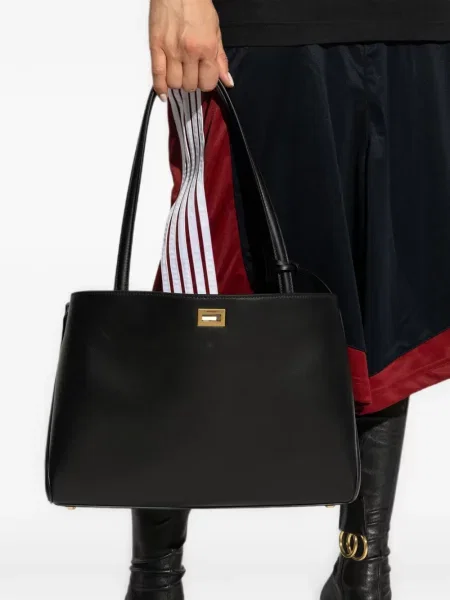 Geantă shopper Balenciaga din piele negru