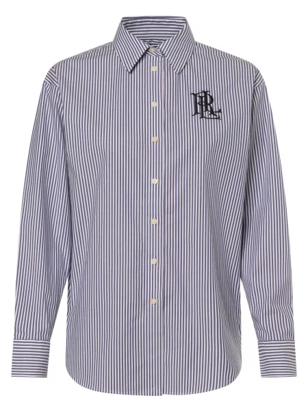 Koszula Lauren Ralph Lauren w paski niebieska