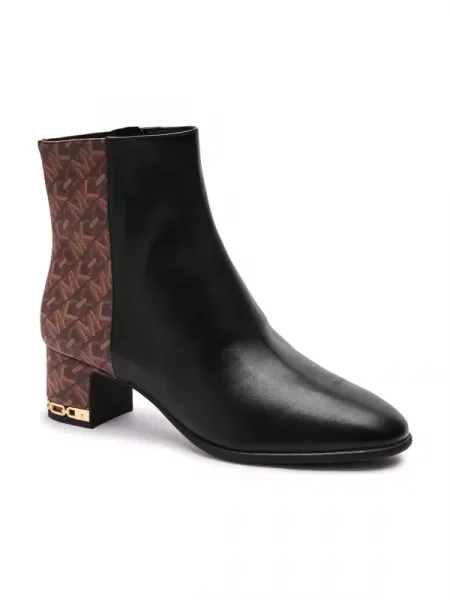 Michael Kors De piele botine JUNE negru
