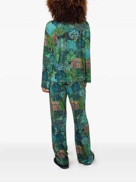 Bluză Pip Studio cu model floral cu imagine verde