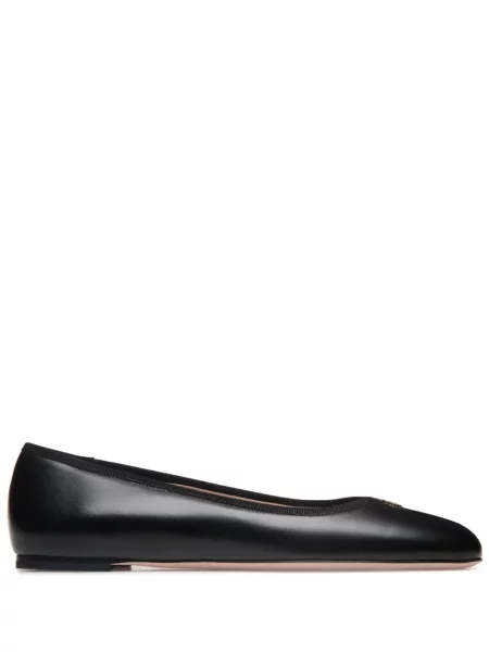 Balerini Bally din piele negru