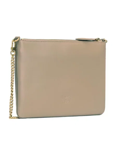 Torebka na łańcuszku Pinko skórzana szara