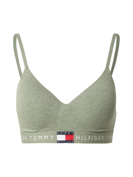 Tommy Hilfiger športová podprsenka s elastanom zelená