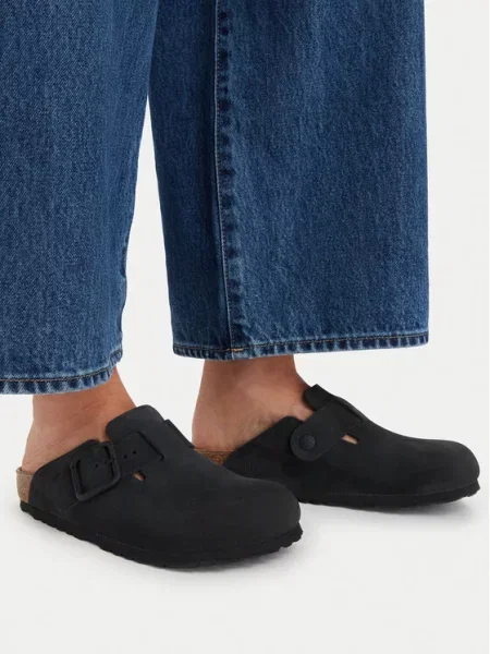 Natikače Birkenstock Boston Wire Buckle crna