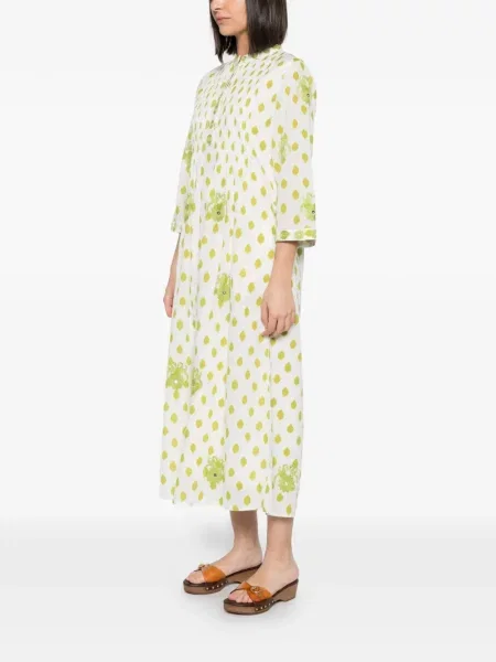 Midi haljina Nimo With Love s cvjetnim printom s printom bijela