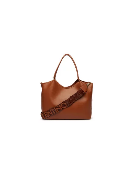 Dámska kabelka typu shopper z imitácie kože Valentino Bags ALEKSANDRA hnedá