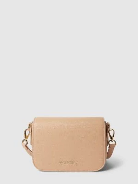 Torebka z aplikacją z logo model ‘BRIXTON’ Valentino Bags beżowa