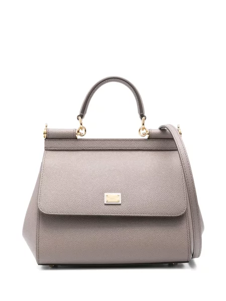 Geanta de piele Dolce & Gabbana din piele maro