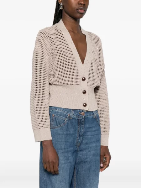 Cardigan Brunello Cucinelli cu paiete