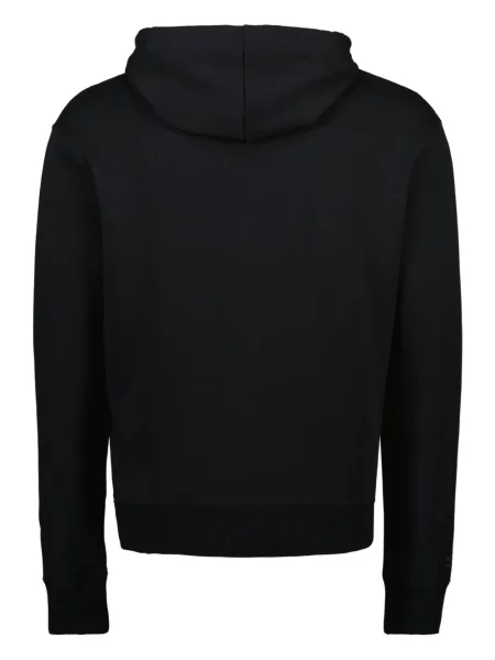 Hanorac cu glugă Courreges cu broderie negru