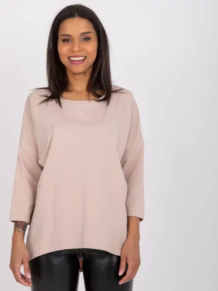 Cropp bluză Fashionhunters bej