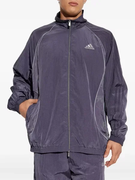 Jakna Adidas s cvjetnim printom crna