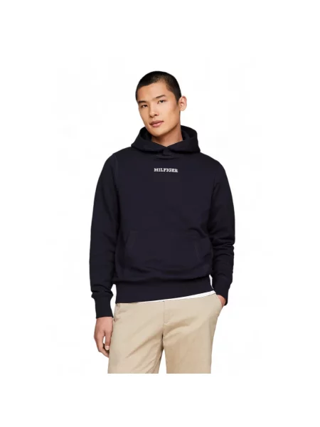Bluza z kapturem Tommy Hilfiger z kapturem niebieska
