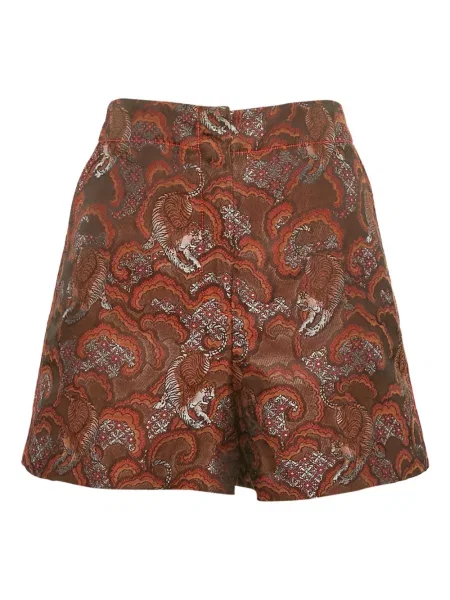 Szorty Sandro żakardowe brązowe