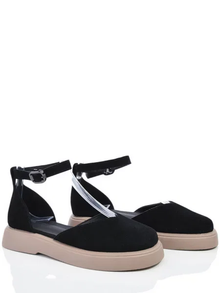 Замшевые туфли Caroc черные