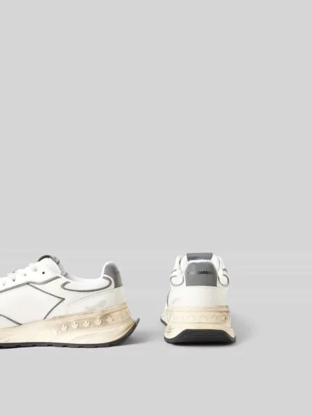 Sneakersy z detalami z logo Dsquared2 białe