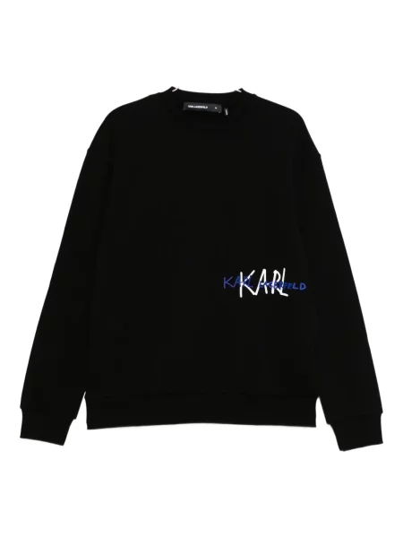 Hanorac Karl Lagerfeld cu broderie negru