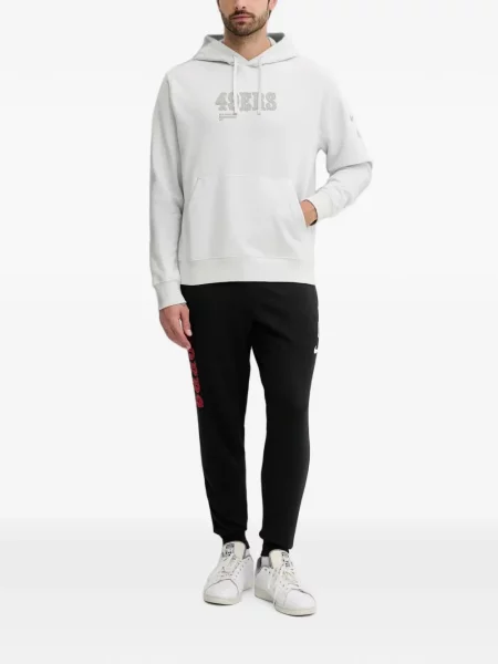 Slip de baie Nike cu cordon cu imagine tricotate albastru
