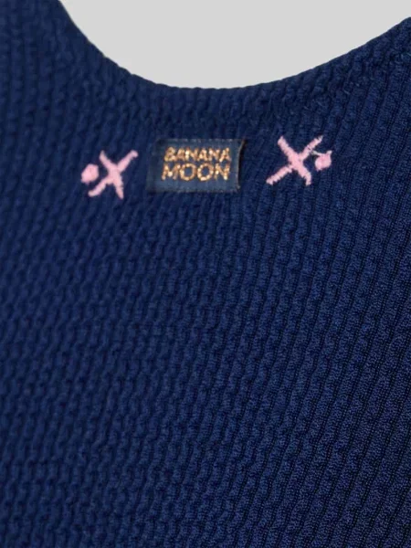 Strój kąpielowy z detalem z logo Model BELMAR' Banana Moon granatowy