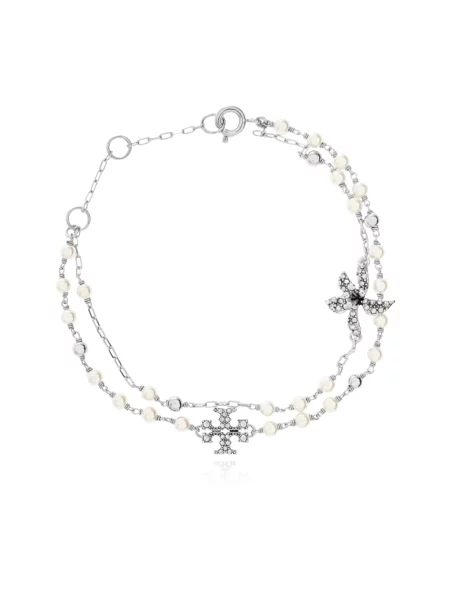 Bransoletka Tory Burch szara