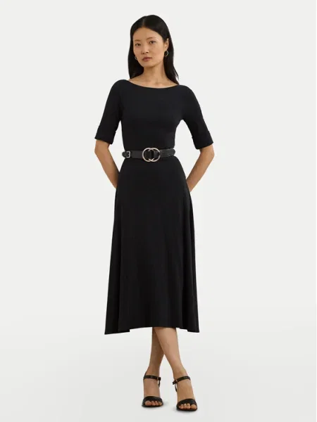 Rochie de zi Lauren Ralph Lauren de costum negru