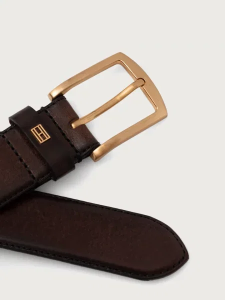 Tommy Hilfiger pas usnjeni rjava