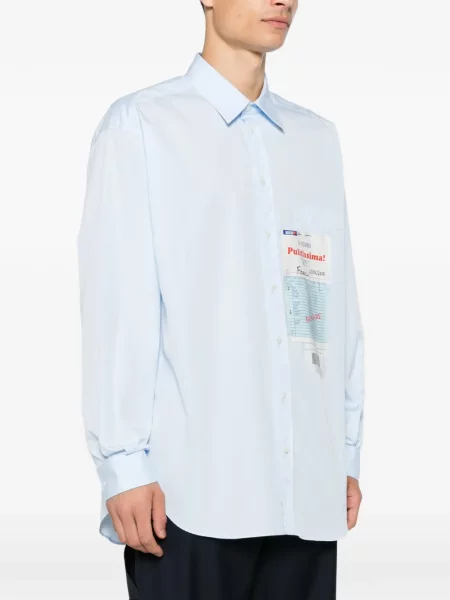 Cămașă Moschino cu imagine albastru