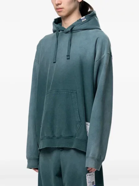Hoodie Maison Mihara Yasuhiro με φθαρμένο εφέ πράσινο