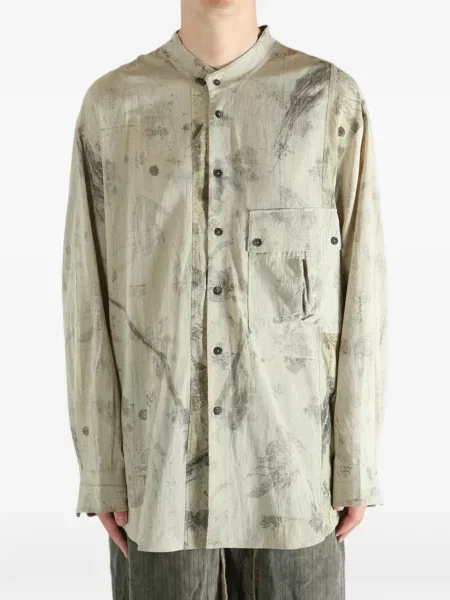 Риза Ziggy Chen с принт с абстрактен десен