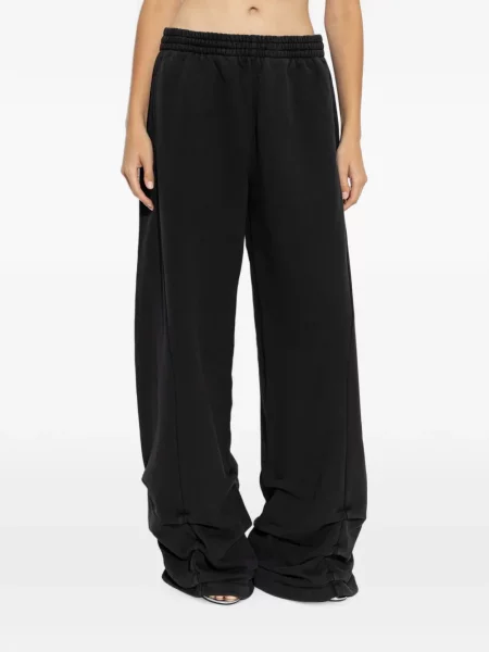 Pantaloni Avavav cu broderie alergare negru