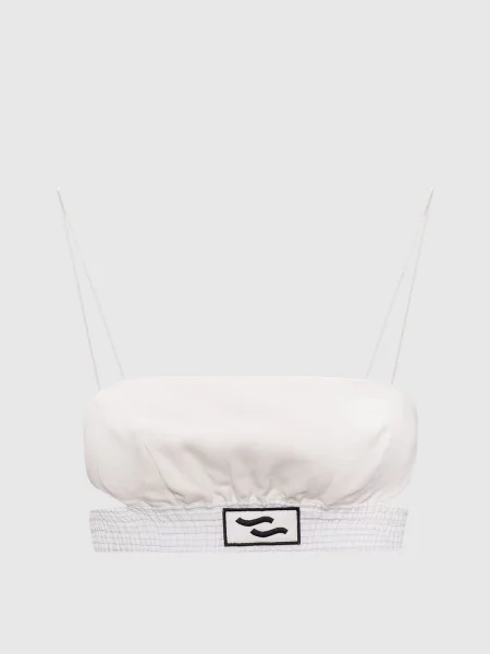 Топ Timido з льоном Ssheena бежевий