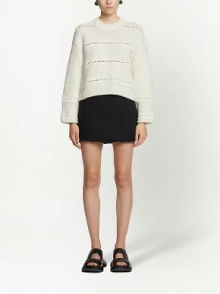 Megztinis Proenza Schouler White Label apkarpytas balta