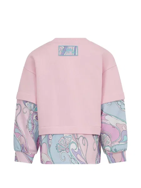 Sweter dziecięcy Pucci różowy