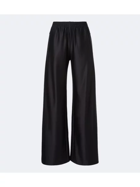 Pantaloni Gucci de mătase negru