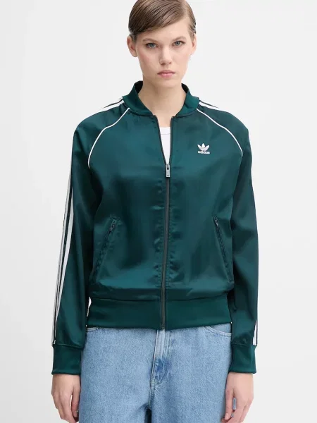 Adidas Originals bluza Sst Satin Tt z aplikacją zielony