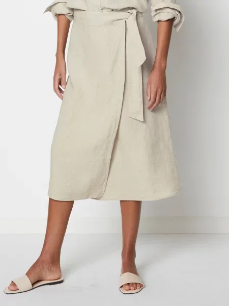 Marc O’Polo Спідниця міді Льон бежевий