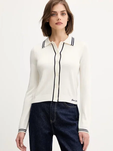 Guess Jeans Кардиган Екрю бежово