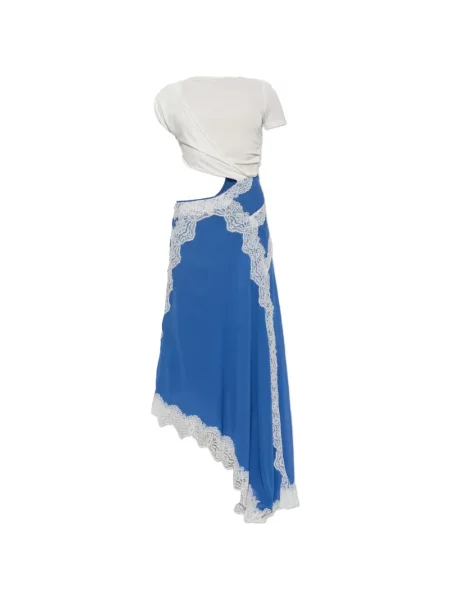 Rochie Christopher Esber din dantelă albastru