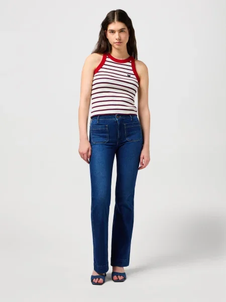 WRANGLER Jeans albastru alb