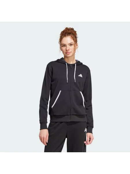 Mikina Essentials Color Pop French Terry Full-Zip černá