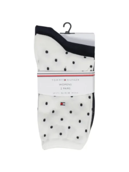 Tommy Hilfiger Șosete lungi Bleumarin alb