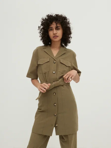 EDITED Rochie tip bluză Heaven oliv