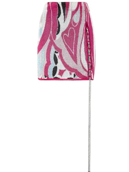 Fusta mini Philipp Plein alb