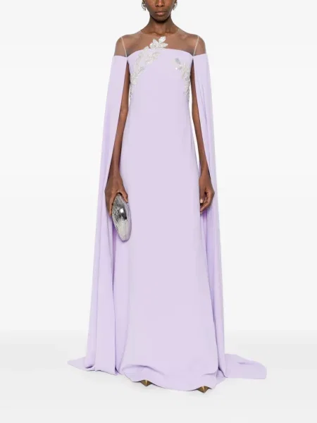 Rochie maxi Cristallini de costum violet