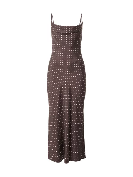 GUESS Rochie AKILINA maro închis alb
